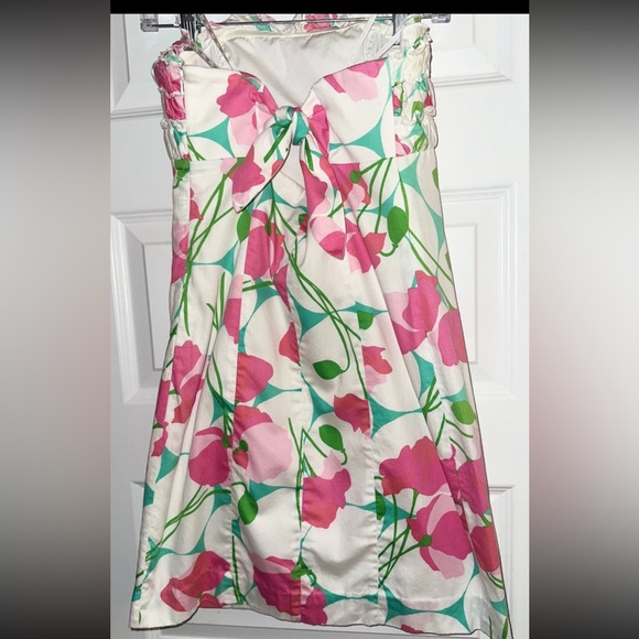 Lilly Pulitzer Franco Strapless Dress Had Me A Blast - Picture 2 of 7